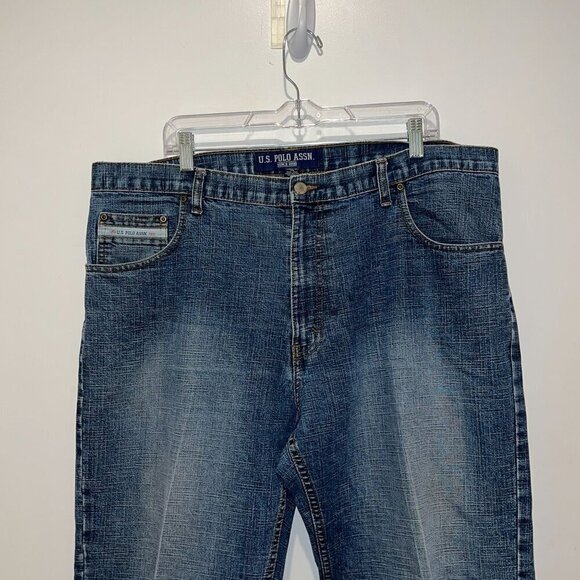 Vintage U.S. Polo Assn. Mens Denim Jeans Dark Wash Size 40x30 Relaxed Fit Classi - Picture 2 of 12